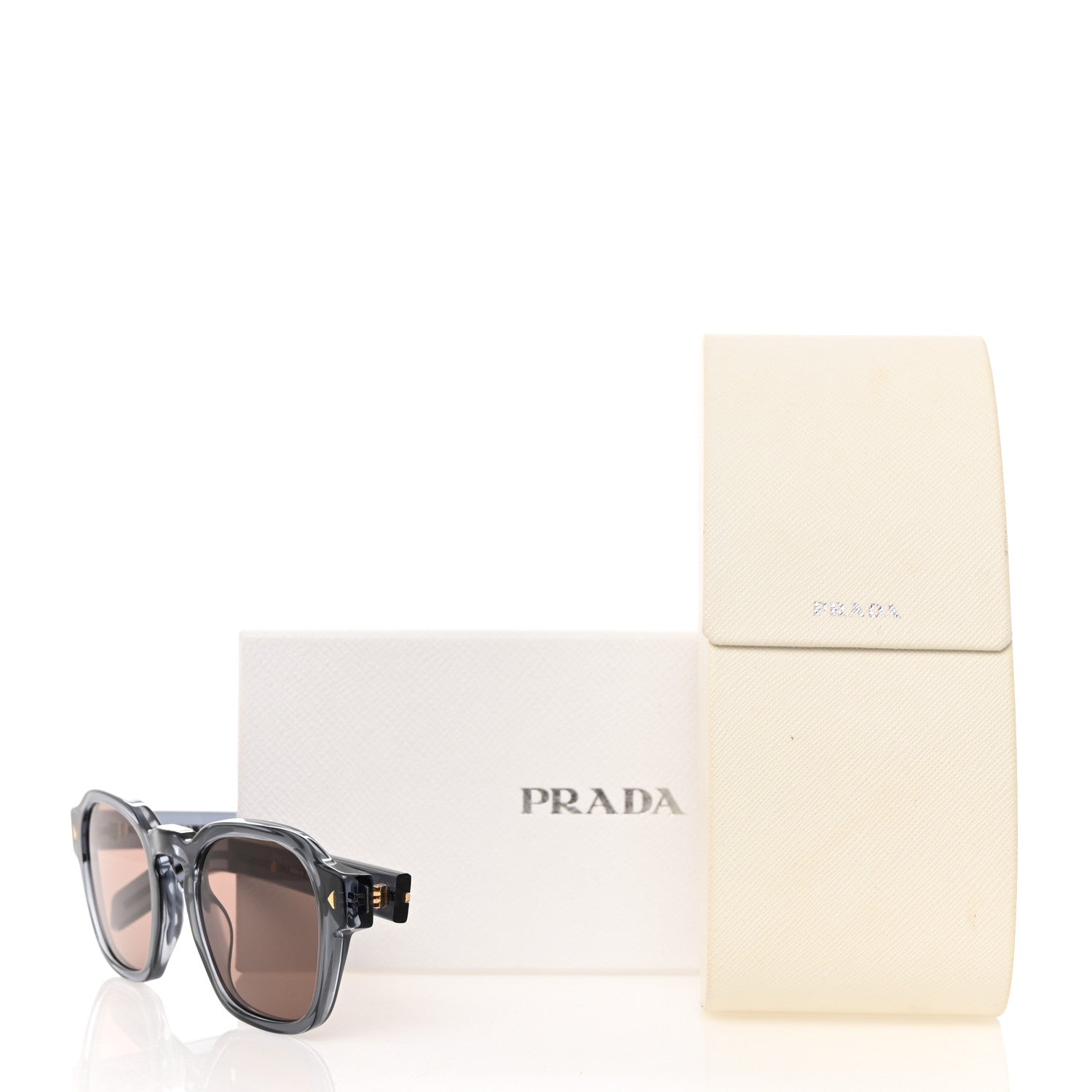 Prada Acetate Sunglasses SPR A16 Transparent Ocean 7 of 7