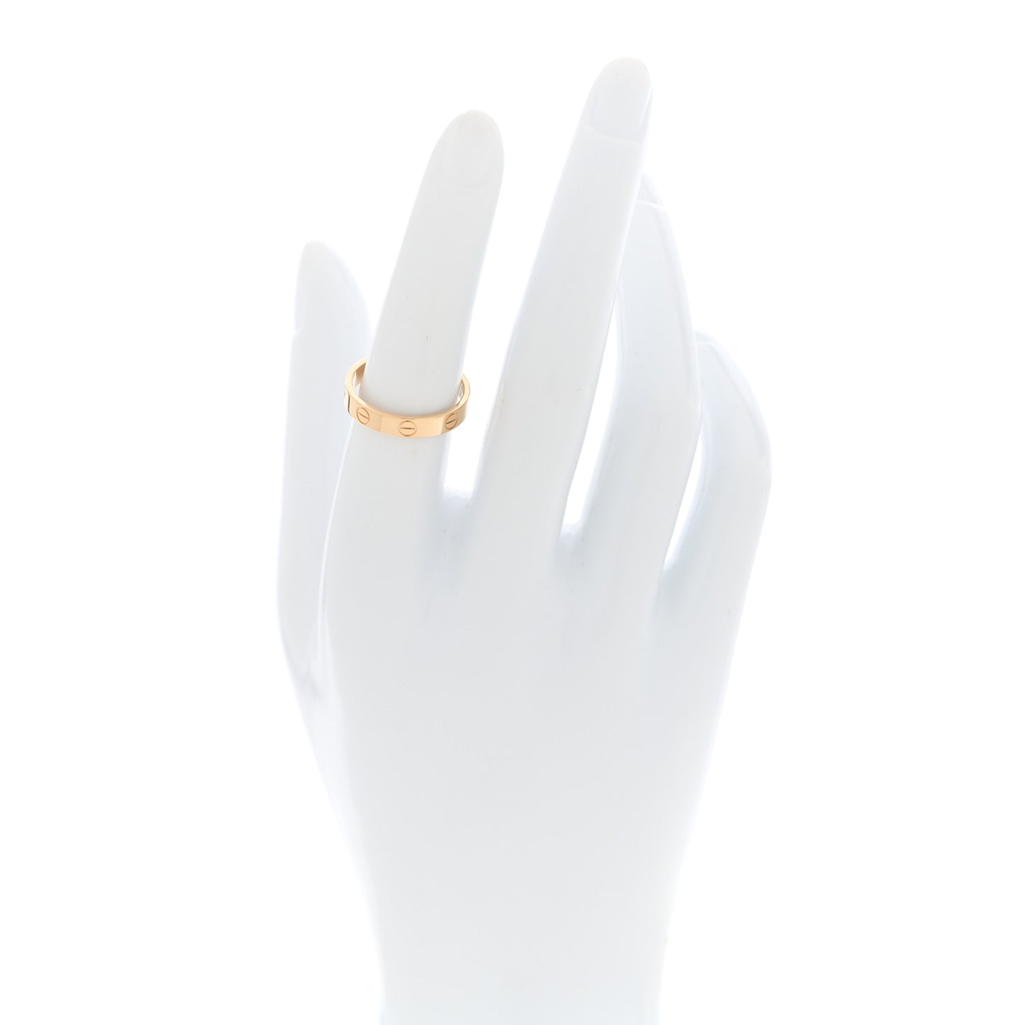 18K Yellow Gold 3.5mm LOVE Wedding Band Ring  53 6.5