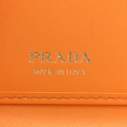 Prada Calfskin Small Triangle Wallet Ambra 6 of 10
