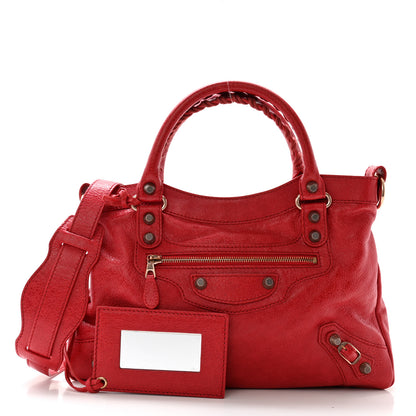 Balenciaga Agneau Giant 12 Rose Gold Hardware Town Rouge Coquelicot 3 of 13