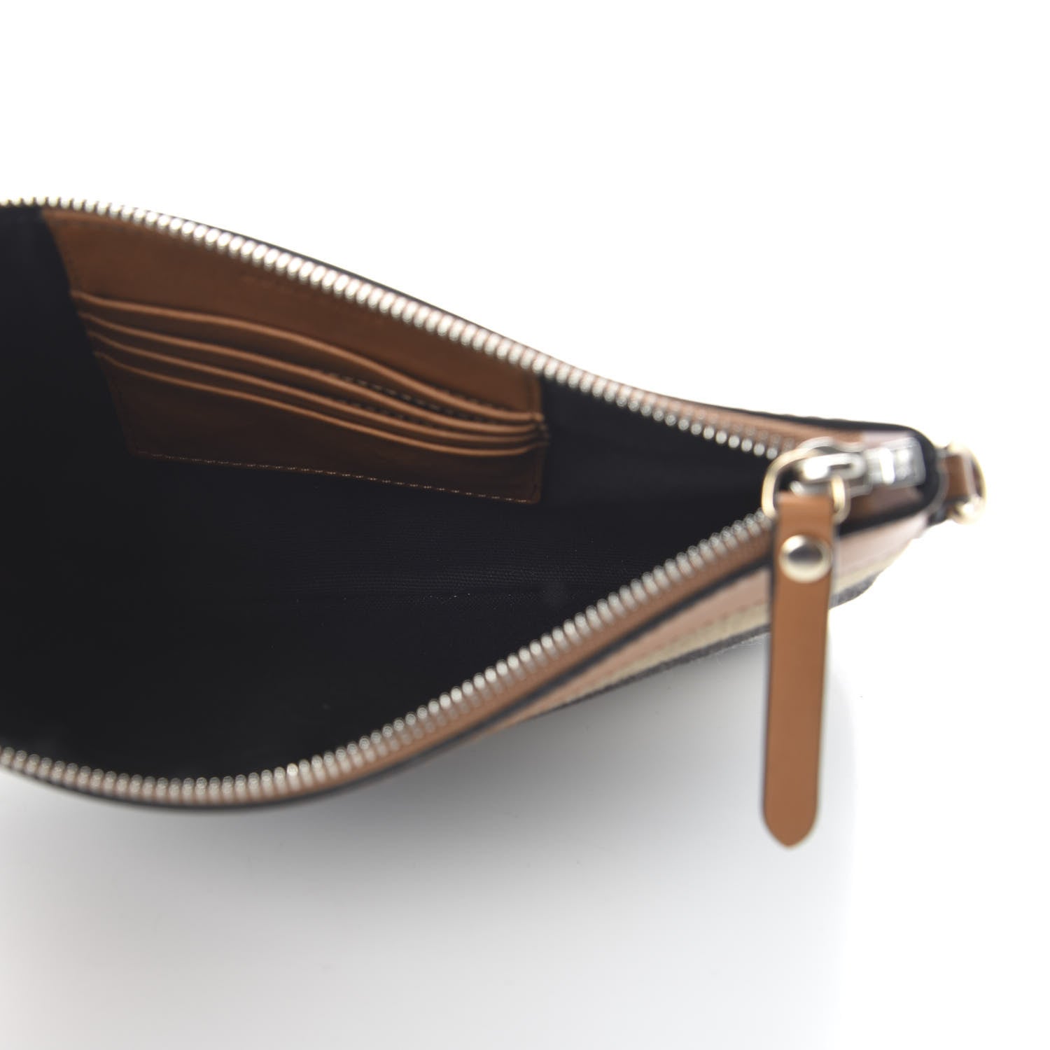 Burberry Mega Check Peyton Crossbody Clutch Bag Saddle Brown 5 of 10