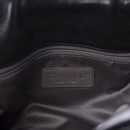 Chanel Iridescent Calfskin Bubble Quilt Hobo Black 8 of 10