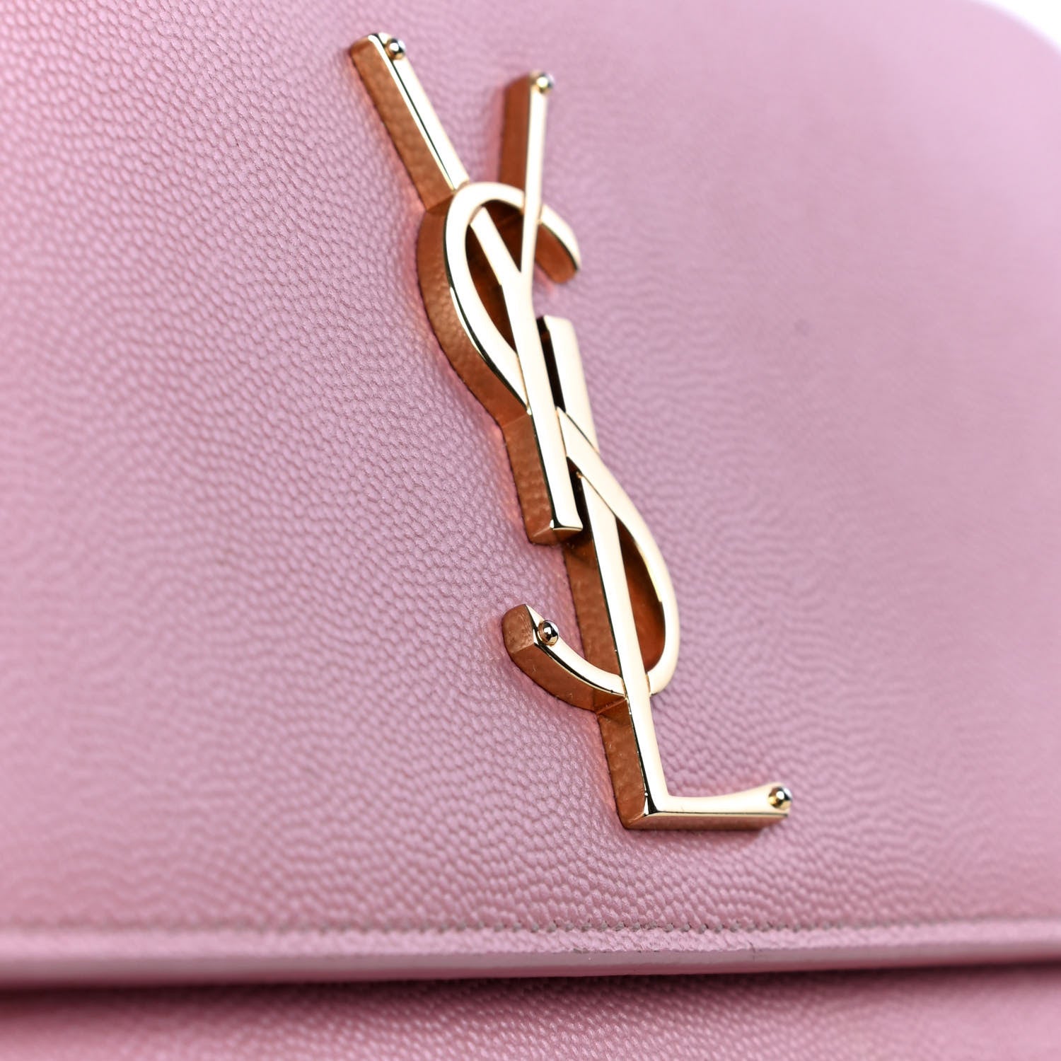 Saint Laurent Grain De Poudre Classic Monogram Cassandre Clutch Pink 5 of 5