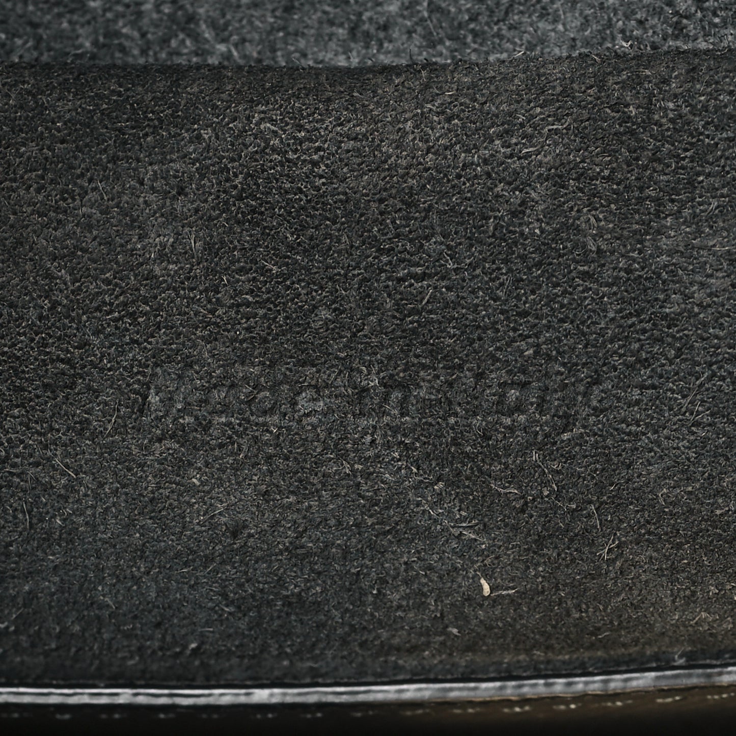 Grained Calfskin Micro Belt Bag Grey
