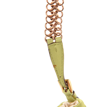 Prada Tessuto Nylon Chain Shoulder Bag Green 8 of 12