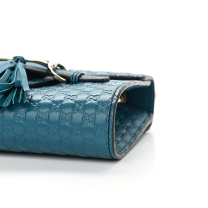 Gucci Microguccissima Mini Emily Shoulder Bag Deep Cobalt 10 of 10