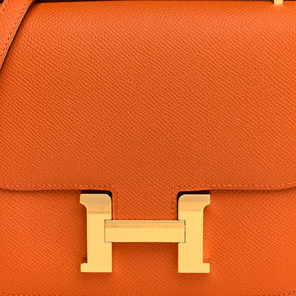 Hermes Epsom Constance 18 Orange 9 of 12