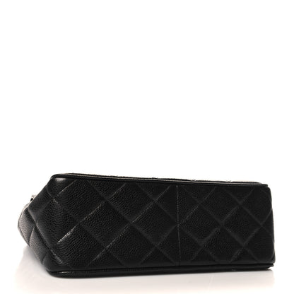 Chanel Caviar Quilted Jumbo Square Flap Black 4 of 10