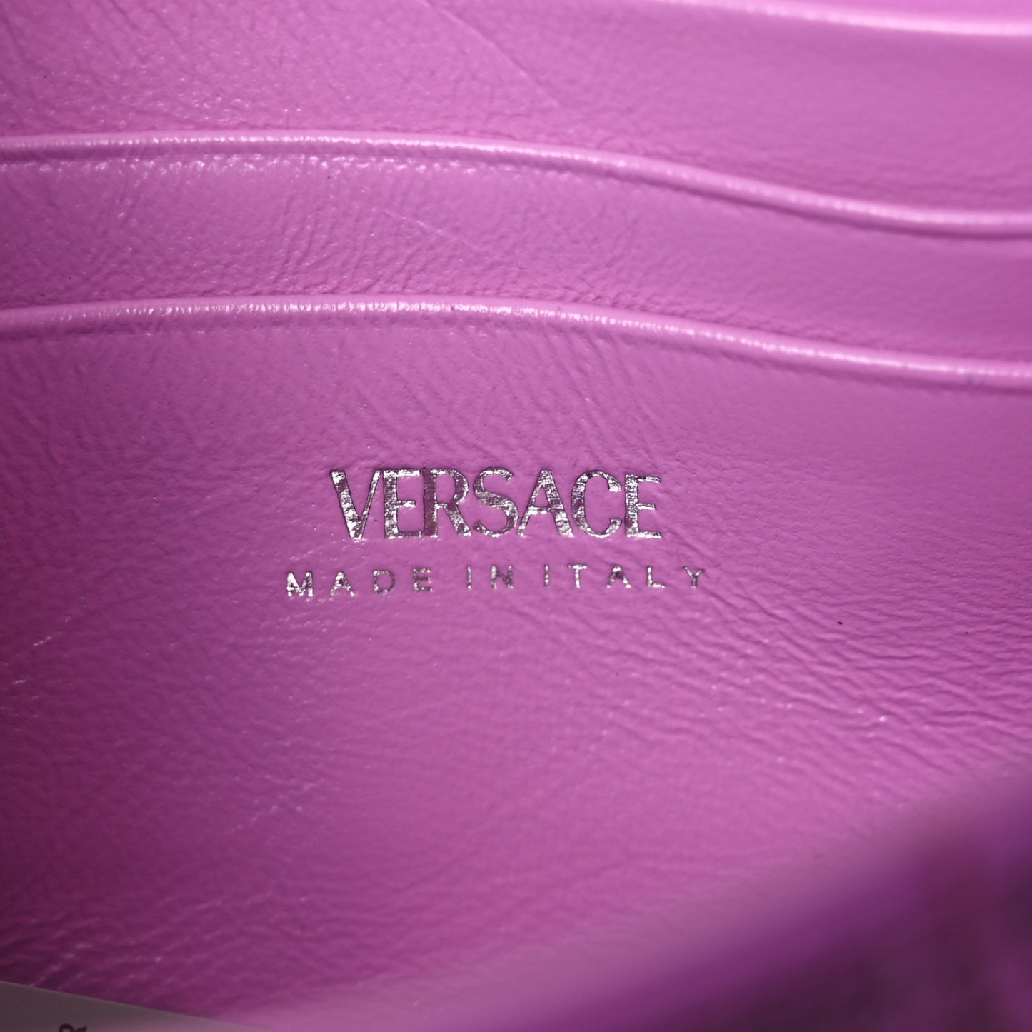 Satin Crystal Virtus Chain Clutch Purple
