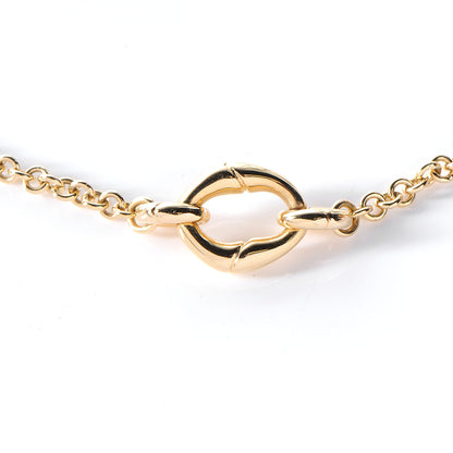 Gucci 18K Rose Gold Bamboo Chain Link Necklace 4 of 7