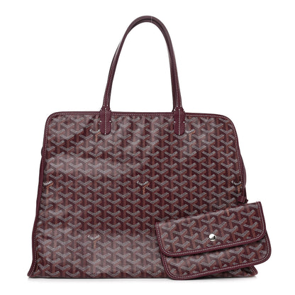 Goyard Goyardine Sac Hardy Pet Carrier PM Burgundy 4 of 10