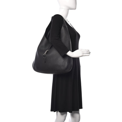 Gucci Soft Grained Calfskin Large Jackie Hobo Black 2 of 15
