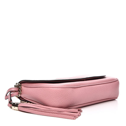 Gucci Pebbled Calfskin Medium Soho Flap Crossbody Pink 4 of 10