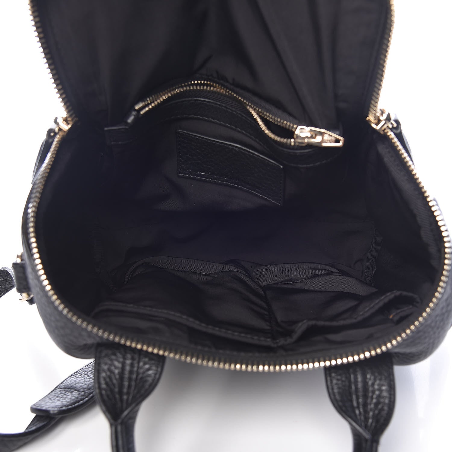 Alexander Wang Pebbled Lambskin Rockie Black Pale Gold Hardware 5 of 10