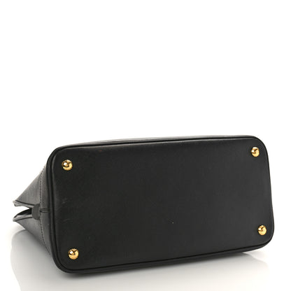 Prada Saffiano Lux Medium Promenade Tote Black 4 of 9
