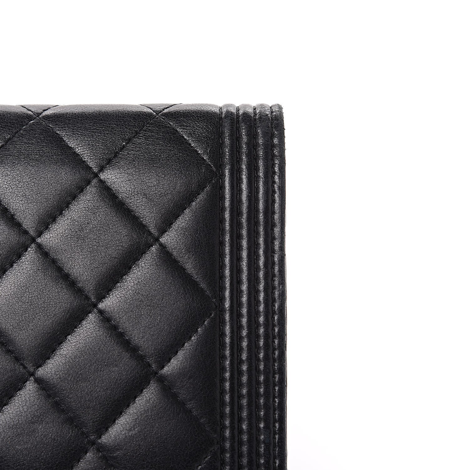 Chanel Lambskin Quilted Boy Wallet On Chain WOC Black 12 of 18