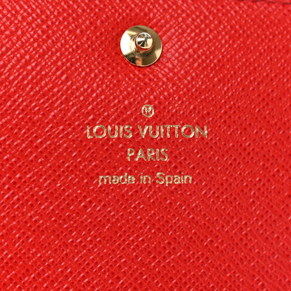 Louis Vuitton Monogram Bloom Flower Emilie Wallet Rouge 6 of 9