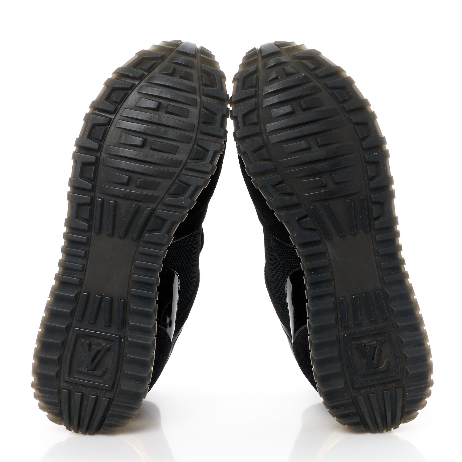 Louis Vuitton Suede Monogram Run Away Sneakers 38 Black 5 of 9