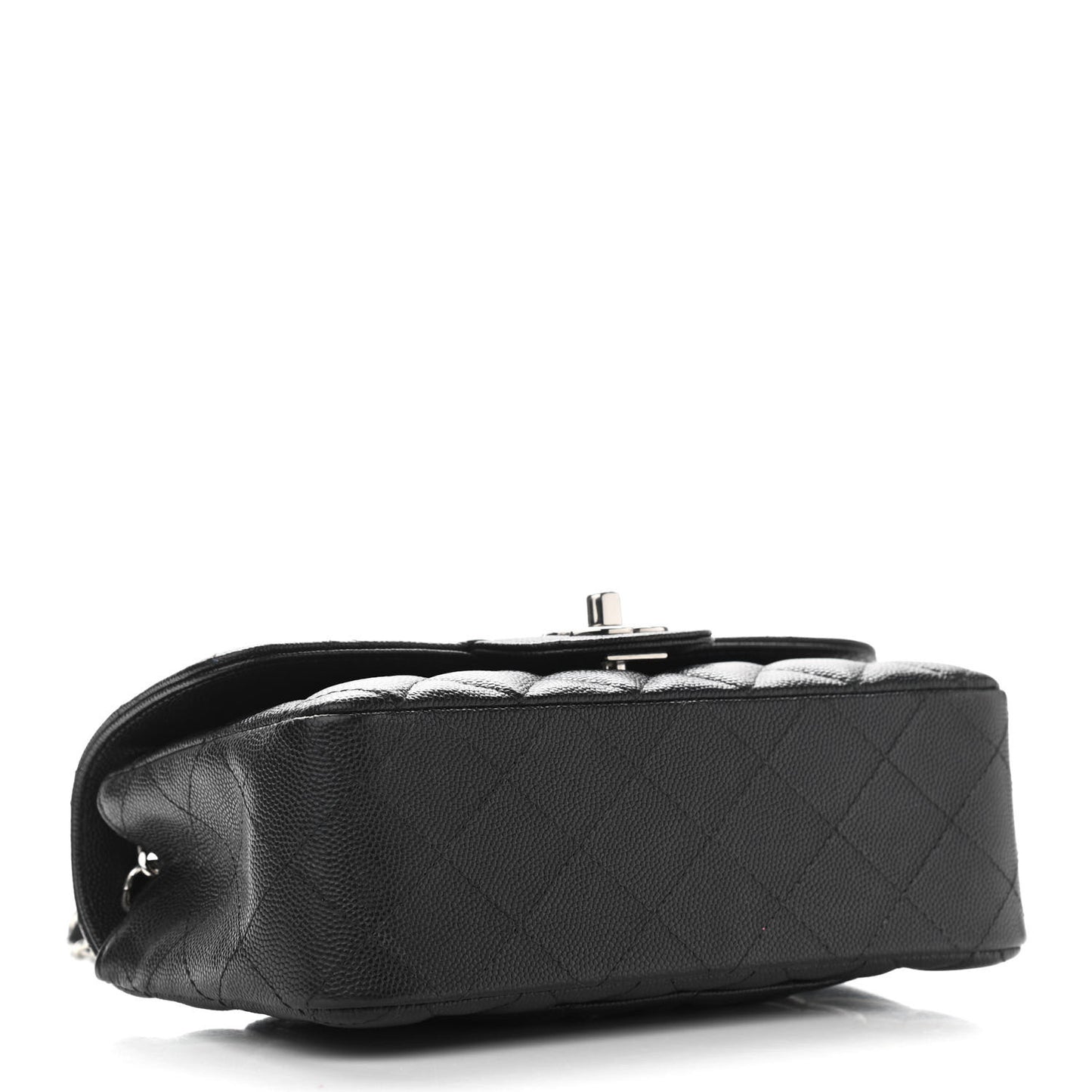 Caviar Quilted Mini Rectangular Flap Black