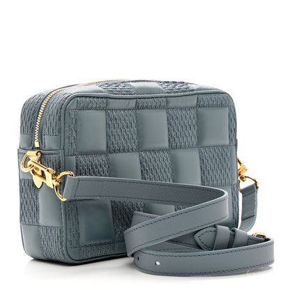 Louis Vuitton Lambskin Damier Quilt Troca PM Glacier 2 of 8