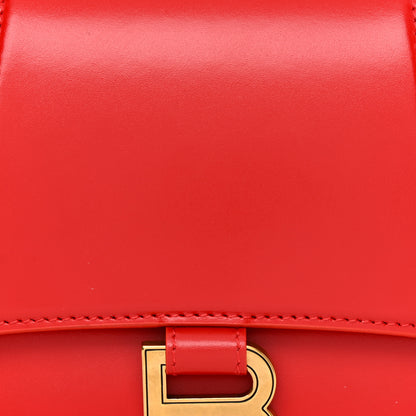 Balenciaga Shiny Box Calfskin Small Hourglass Top Handle Bag Bright Red 8 of 11