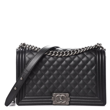 Chanel Caviar Quilted New Medium Boy Flap Black 1 of 10