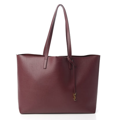 Saint Laurent Calfskin Large Shopping Tote Bordeaux 2 of 16