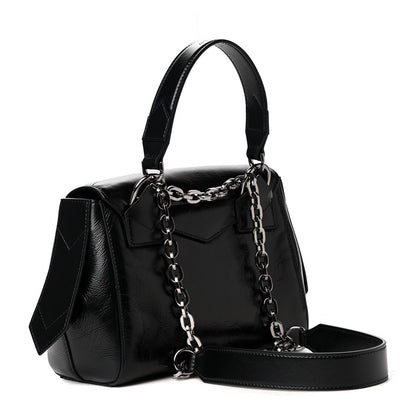 Givenchy Creased Patent Calfskin Small ID Flap Black 2 of 4