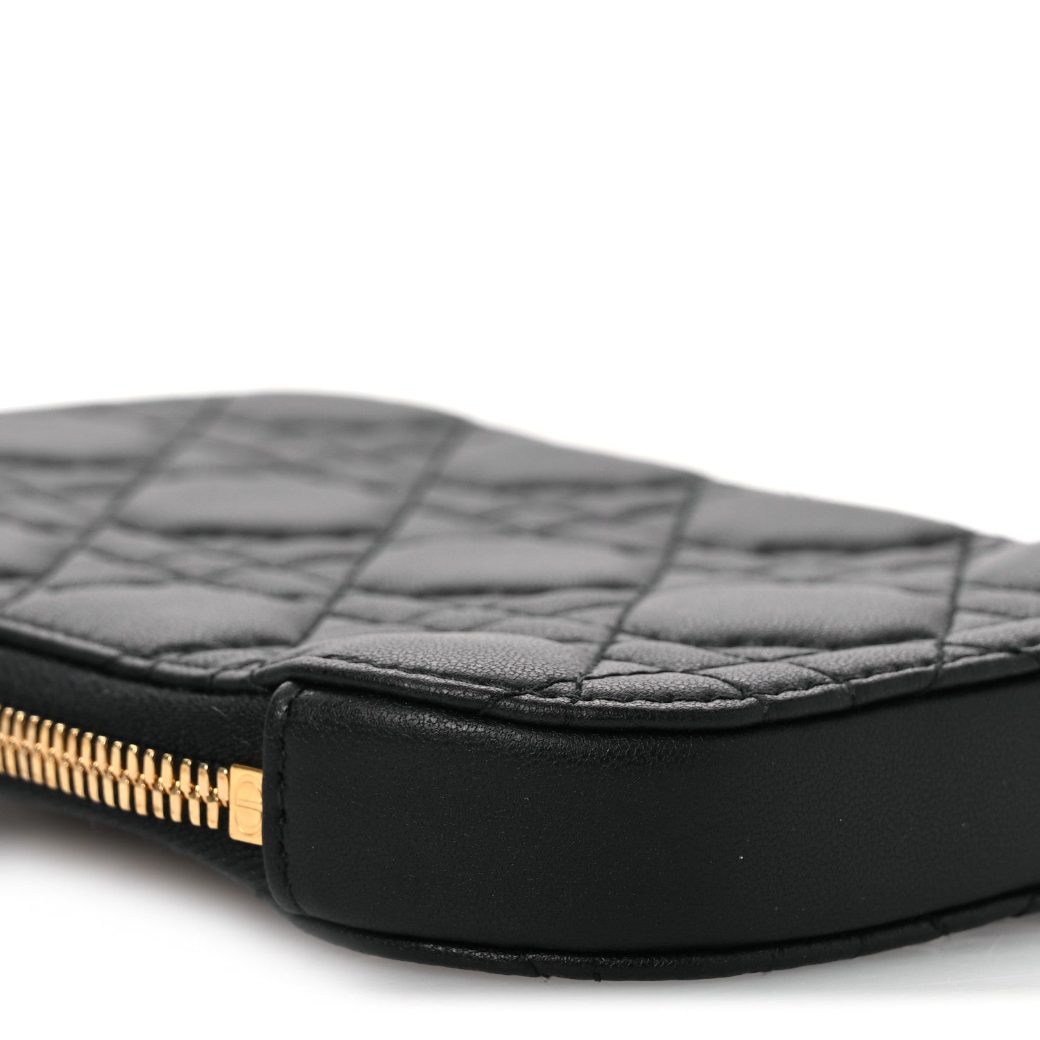 Christian Dior Lambskin Cannage Lady Dior Phone Holder Black 9 of 11