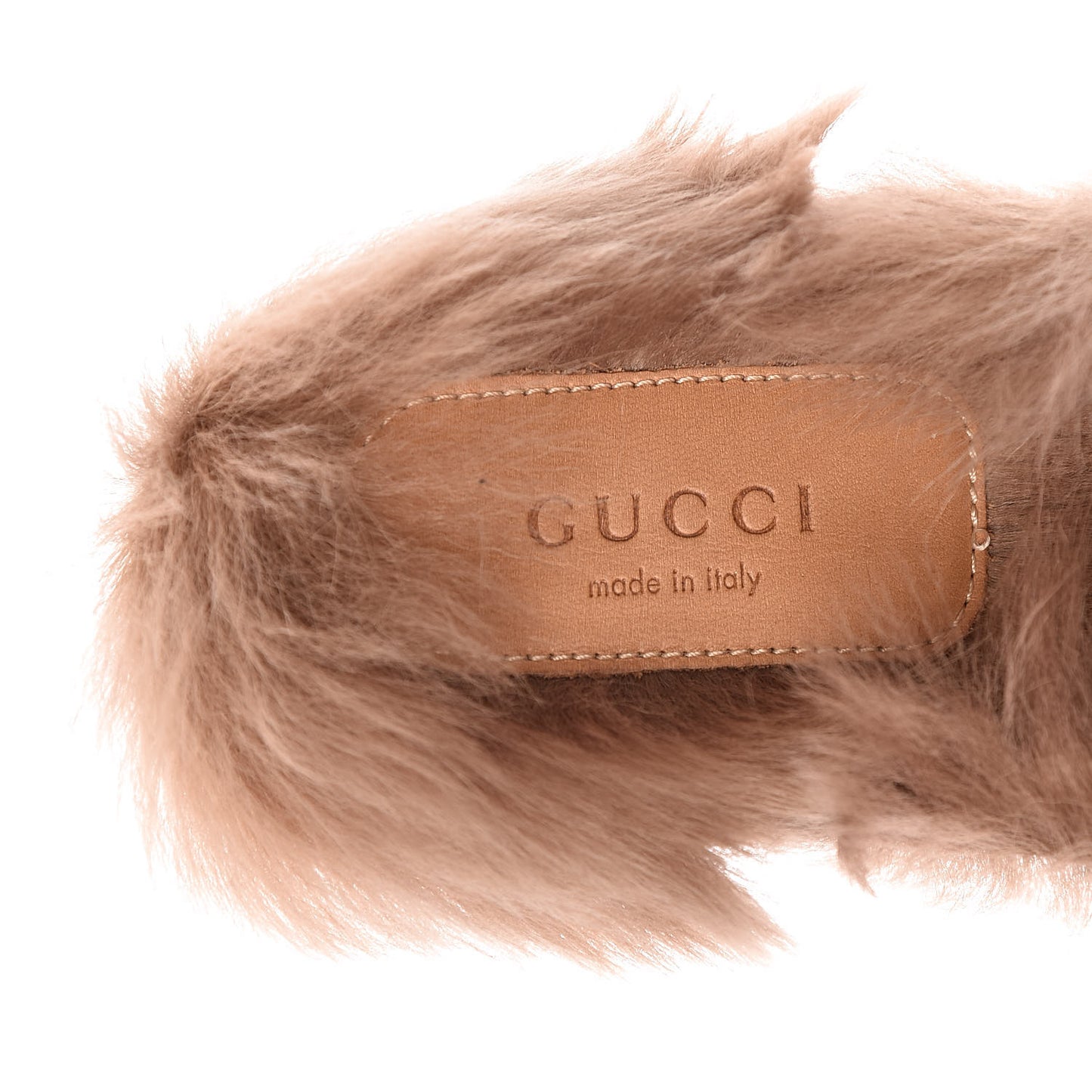 Velvet Fur Womens Princetown Slippers 35.5 Cyan