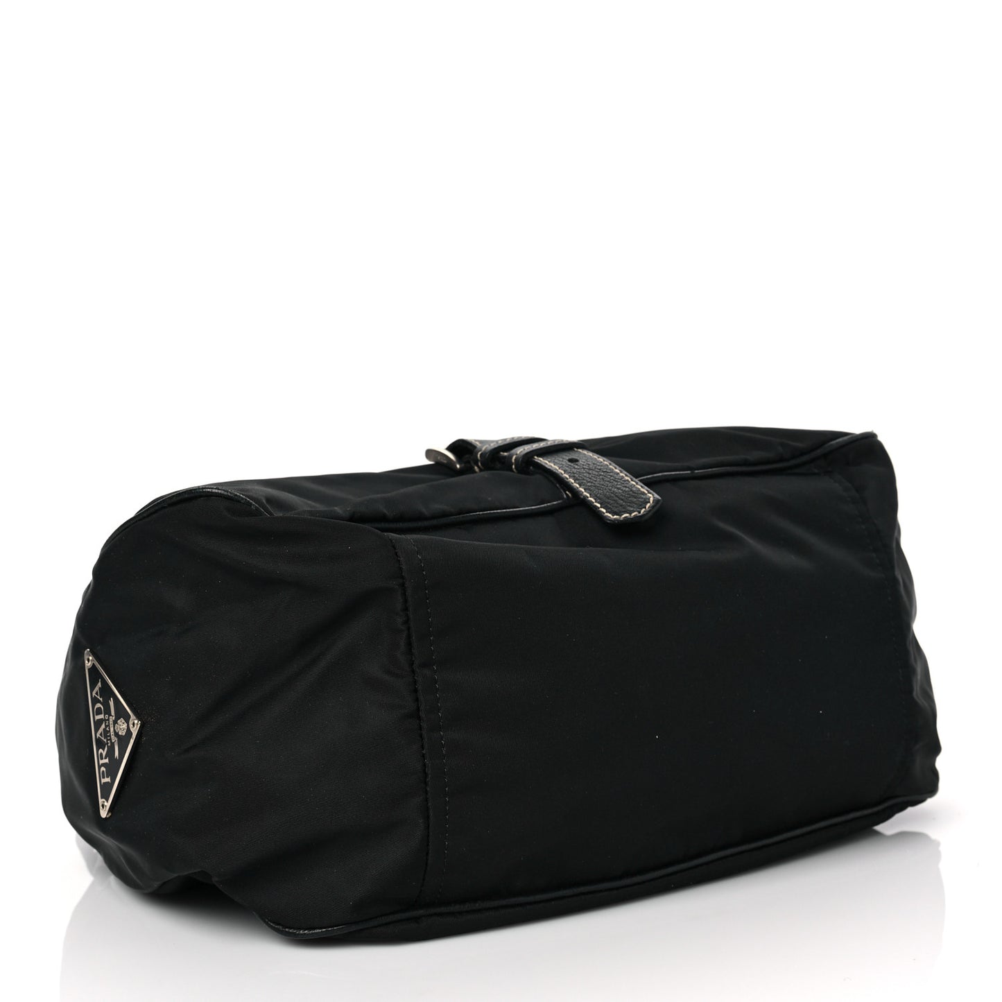 Tessuto Nylon Vitello Daino Hobo Black