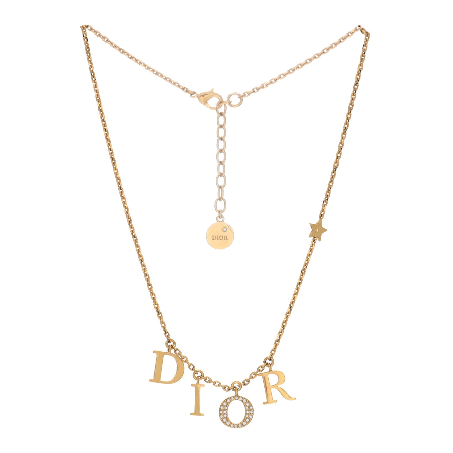 Crystal Dio(r)evolution Necklace Gold