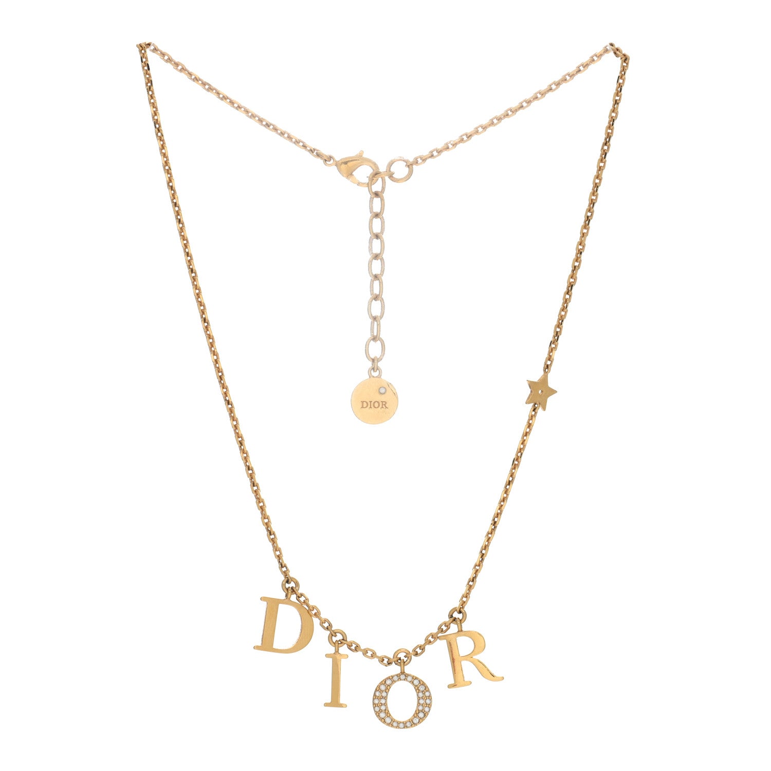 Christian Dior Crystal Dio(r)evolution Necklace Gold 2 of 4
