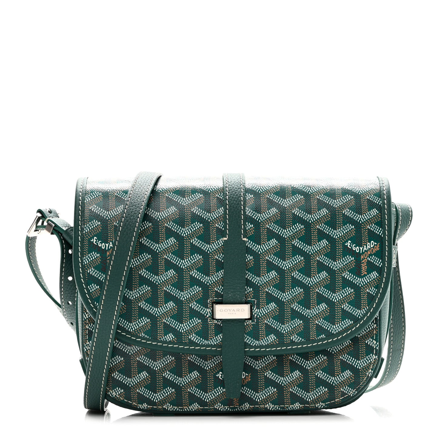 Goyardine Belvedere II PM Messenger Bag Green