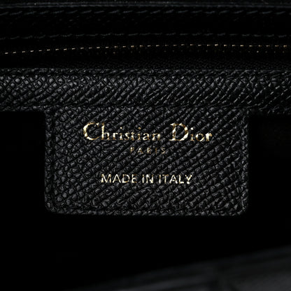 Christian Dior Grained Calfskin Saddle Bag Black 6 of 10