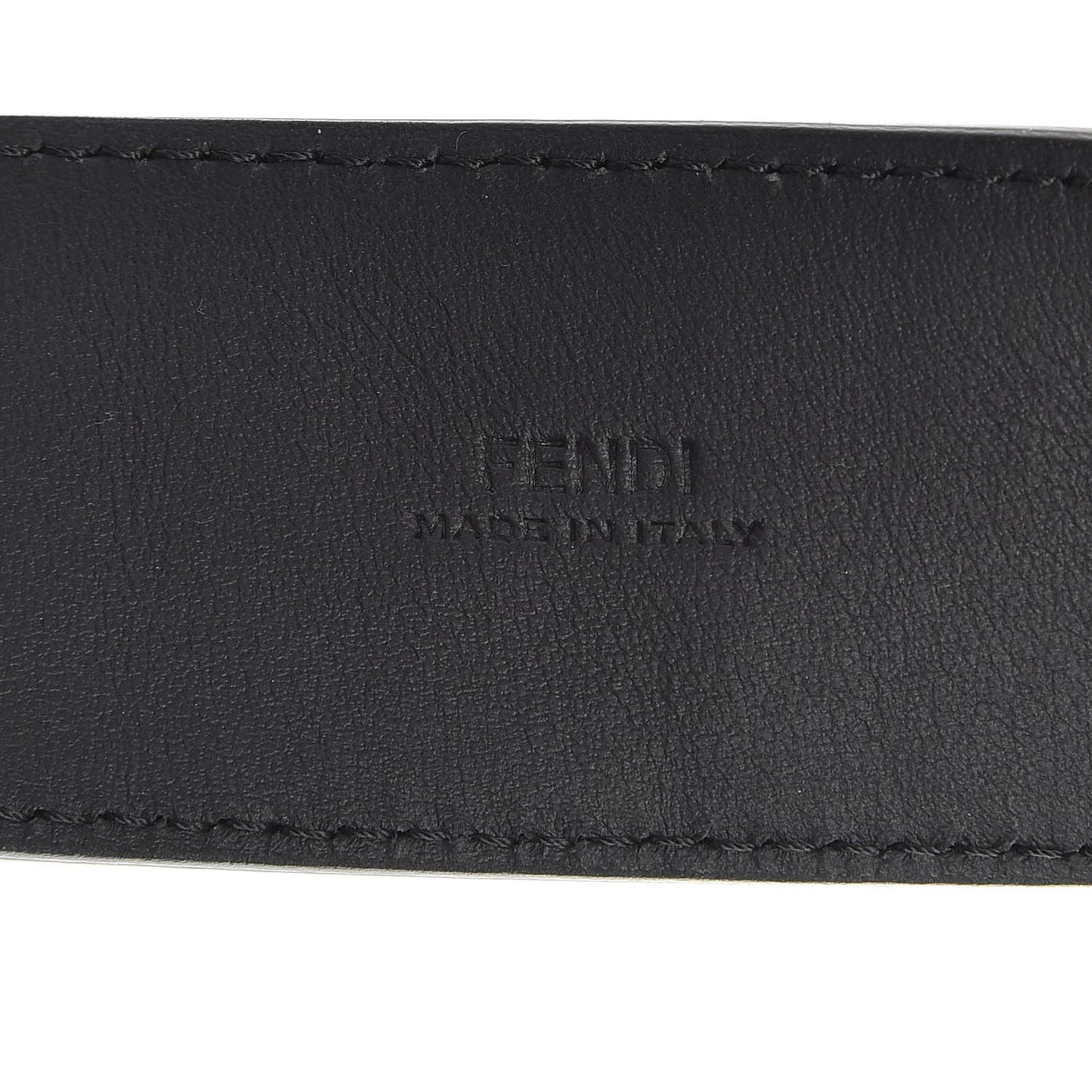 Vitello Century Bi-Color FF 1974 Embossed Belt Maya Black
