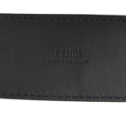 Fendi Vitello Century Bi-Color FF 1974 Embossed Belt Maya Black 5 of 8