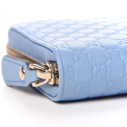 Gucci Microguccissima Zip Around Wallet Mineral Blue 8 of 10