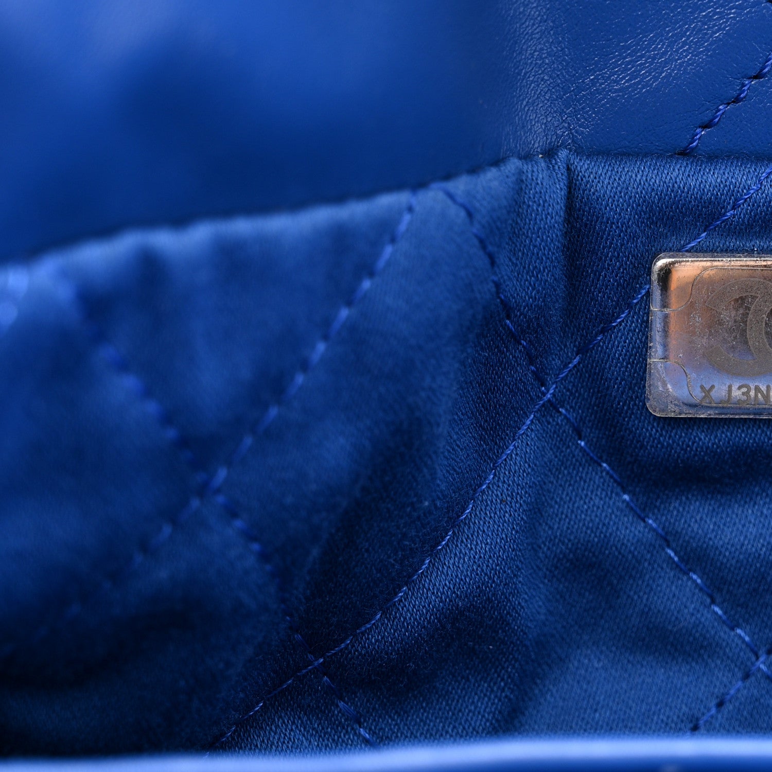 Chanel Shiny Calfskin Quilted Chanel 22 Blue 8 of 13