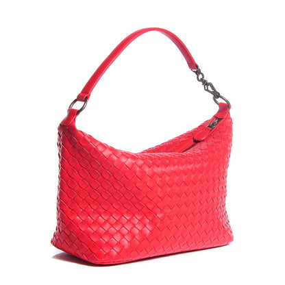 Bottega Veneta Nappa Intrecciato Small Shoulder Bag New Red 3 of 8