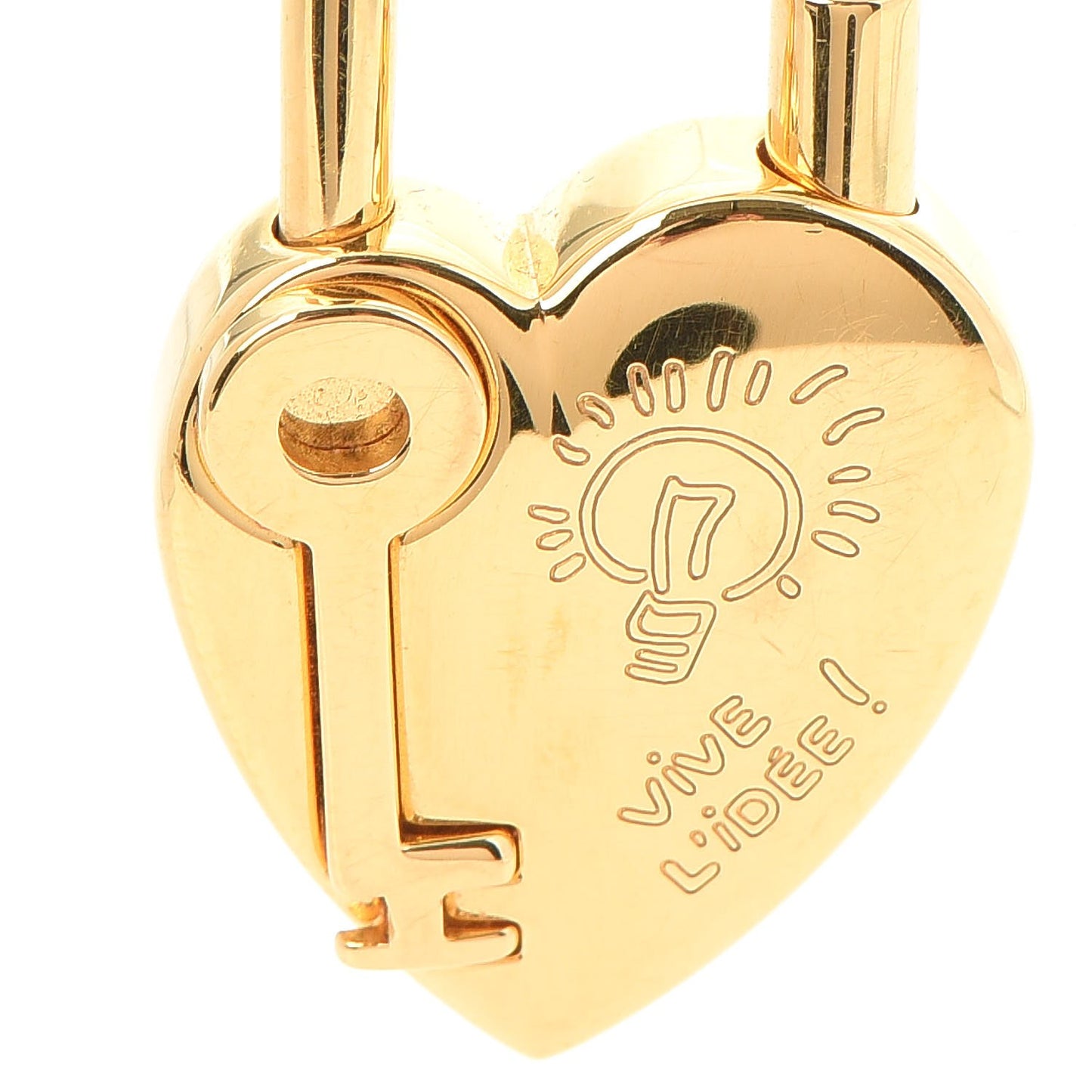 Annee De La Fantaisie Heart Cadena Lock Gold