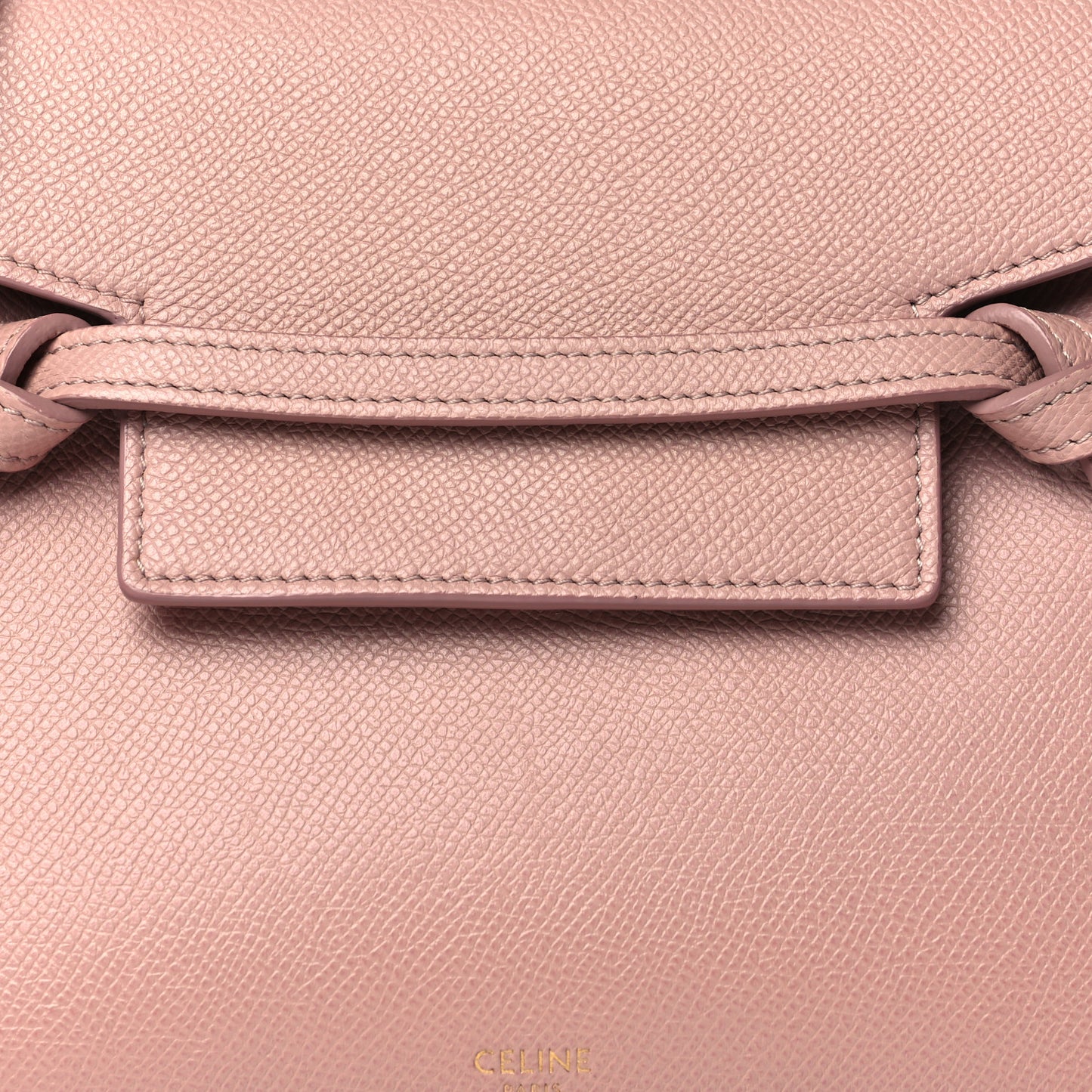 Grained Calfskin Nano Belt Bag Dark Pink