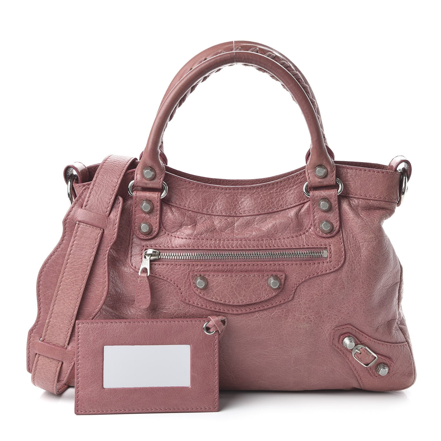 Balenciaga Agneau Giant 12 Silver Hardware Town Rose Bruyere 1 of 10