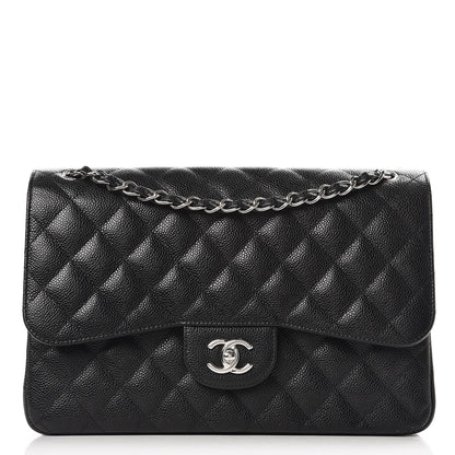 Chanel Caviar Quilted Jumbo Double Flap Black 1 of 11