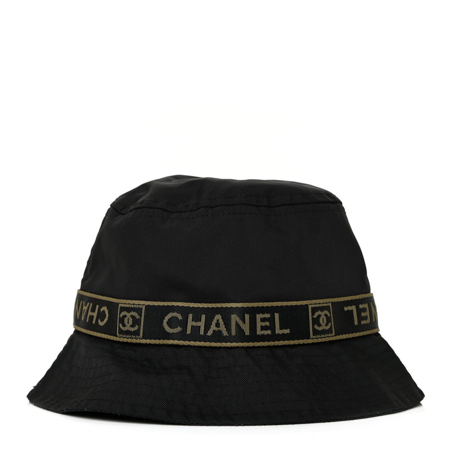 Nylon Logo Bucket Hat M Black