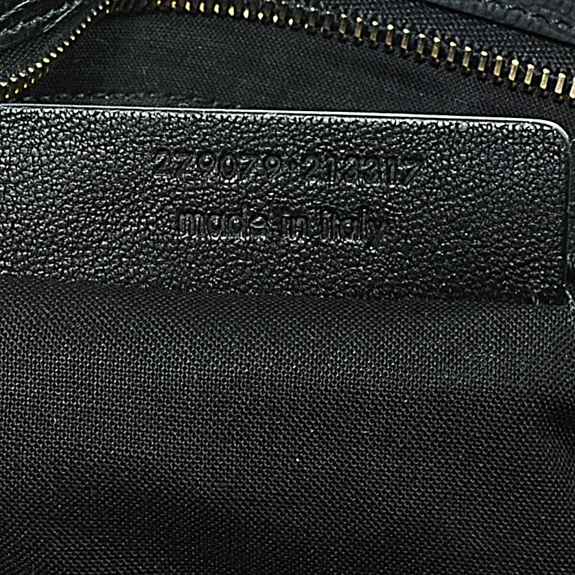 Saint Laurent Leather Lizard Effect Cabas ChYc Medium Black 4 of 8