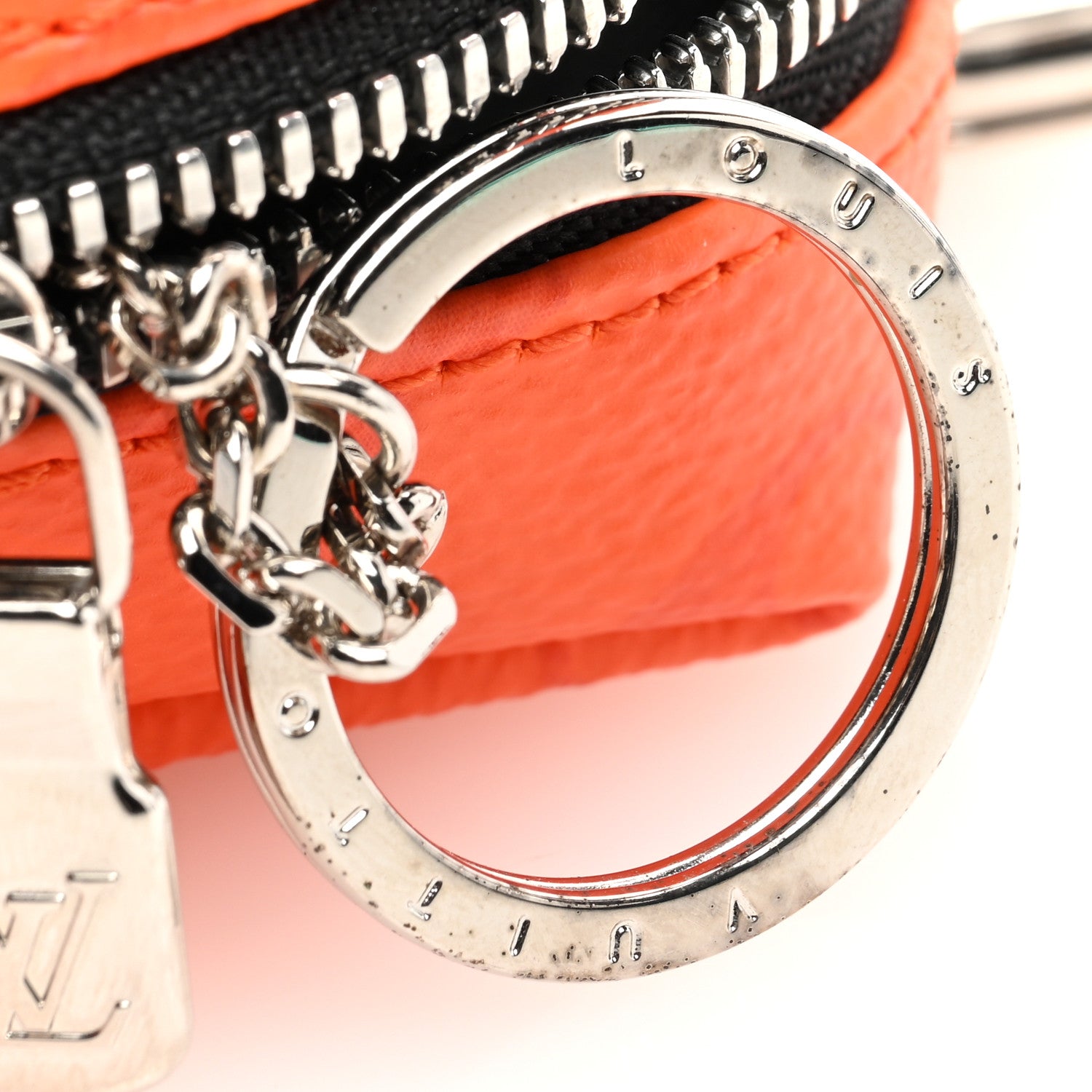 Louis Vuitton Taigarama Monogram Squared Pouch Bag Charm Orange 6 of 6