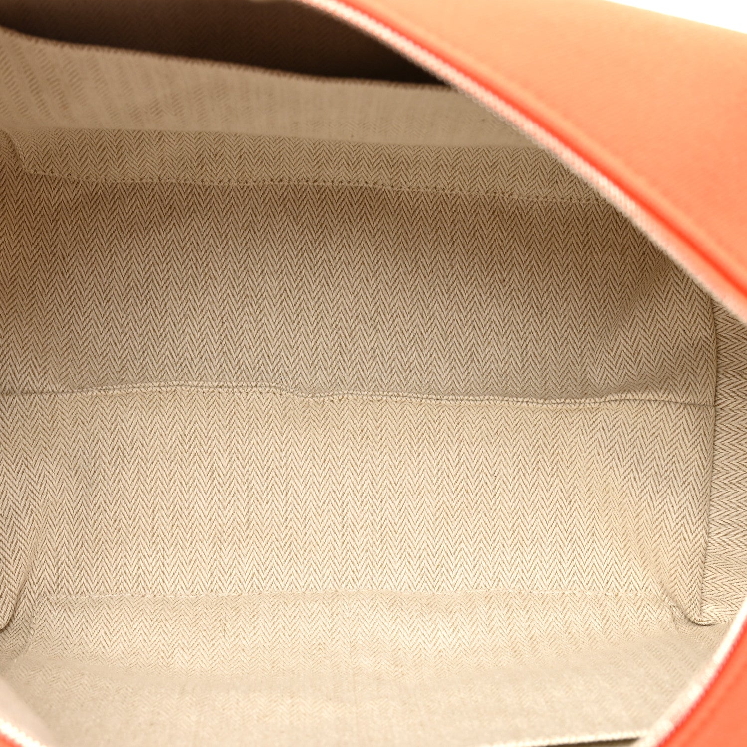 Hermes Canvas Large Bride-A-Brac Pouch Orange Feu Burgundy 5 of 13