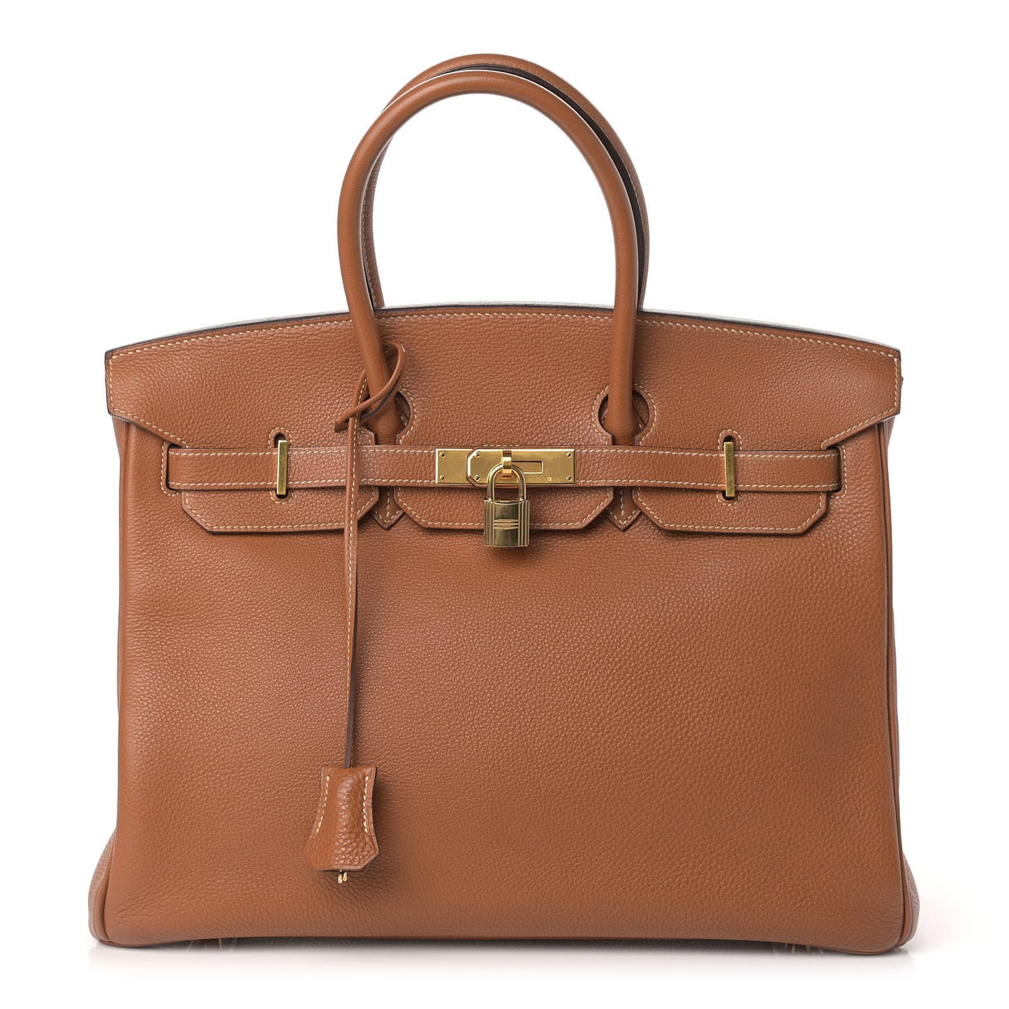 Taurillon Clemence Birkin 35 Gold