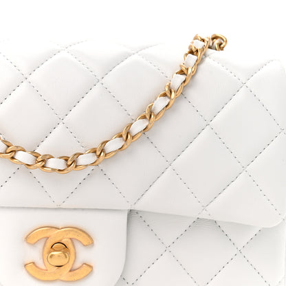 Chanel Lambskin Quilted Mini Rectangular Pearl Crush Flap White 8 of 10